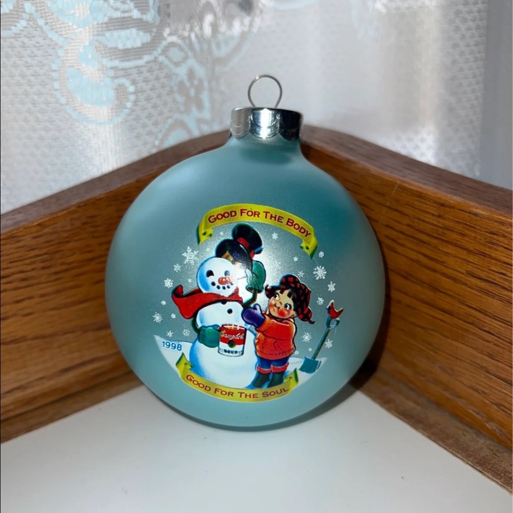 Vintage Campbell’s Soup Christmas Ornament.